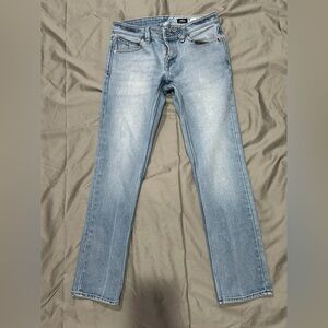 Volcom Men's Light Blue Straight Jeans